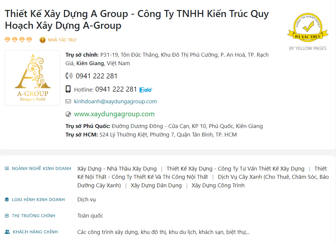 Trang Vàng hợp tác cùng A Group